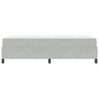 Estructura de cama con colchón Gris Claro 90 x 200 cm tela