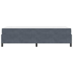 Estructura de cama con colchón Gris oscuro 90 x 200 cm tela