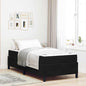 Estrutura de Cama com Colchão Preto 90 x 200 cm tecido