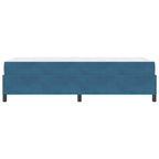 Estructura de cama con colchón Azul Oscuro 100 x 200 cm tela