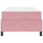 Estructura de cama con colchón Rosa 100 x 200 cm tela
