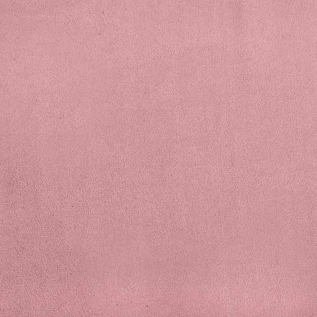 Estructura de cama con colchón Rosa 100 x 200 cm tela