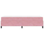 Estructura de cama con colchón Rosa 100 x 200 cm tela