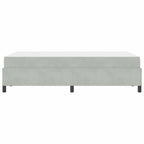 Estructura de cama con colchón Gris Claro 120 x 190 cm tela