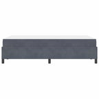 Estructura de cama con colchón Gris oscuro 120 x 190 cm tela