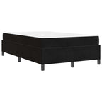 Estructura de cama con colchón Negro 120 x 190 cm tela