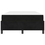Estructura de cama con colchón Negro 120 x 190 cm tela