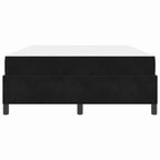Estructura de cama con colchón Negro 140 x 190 cm tela