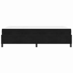 Estructura de cama con colchón Negro 140 x 190 cm tela