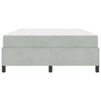 Estructura de cama con colchón Gris Claro 140 x 200 cm tela