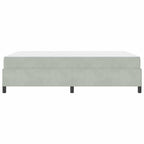 Estructura de cama con colchón Gris Claro 140 x 200 cm tela