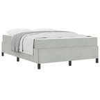 Estructura de cama con colchón Gris Claro 160 x 200 cm tela