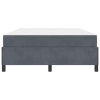 Estructura de cama con colchón Gris oscuro 160 x 200 cm tela
