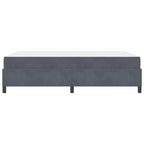 Estructura de cama con colchón Gris oscuro 160 x 200 cm tela