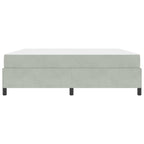 Estructura de cama con colchón Gris Claro 180 x 200 cm tela