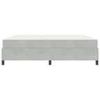 Estructura de cama con colchón Gris Claro 180 x 200 cm tela