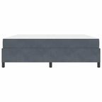 Estructura de cama con colchón Gris oscuro 180 x 200 cm tela