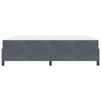 Estructura de cama con colchón Gris oscuro 180 x 200 cm tela