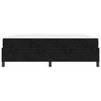 Estructura de cama con colchón Negro 180 x 200 cm tela