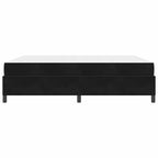 Estructura de cama con colchón Negro 180 x 200 cm tela