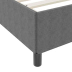 Estructura de cama con colchón Gris Claro 80 x 200 cm tela