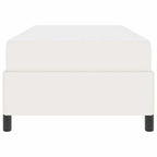 Estructura de cama con colchón Crema 80 x 200 cm tela