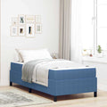 Estructura de cama con colchón Azul 80 x 200 cm tela