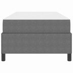 Estructura de cama con colchón Gris Claro 90 x 190 cm tela