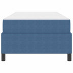 Estructura de cama con colchón Azul 90 x 190 cm tela