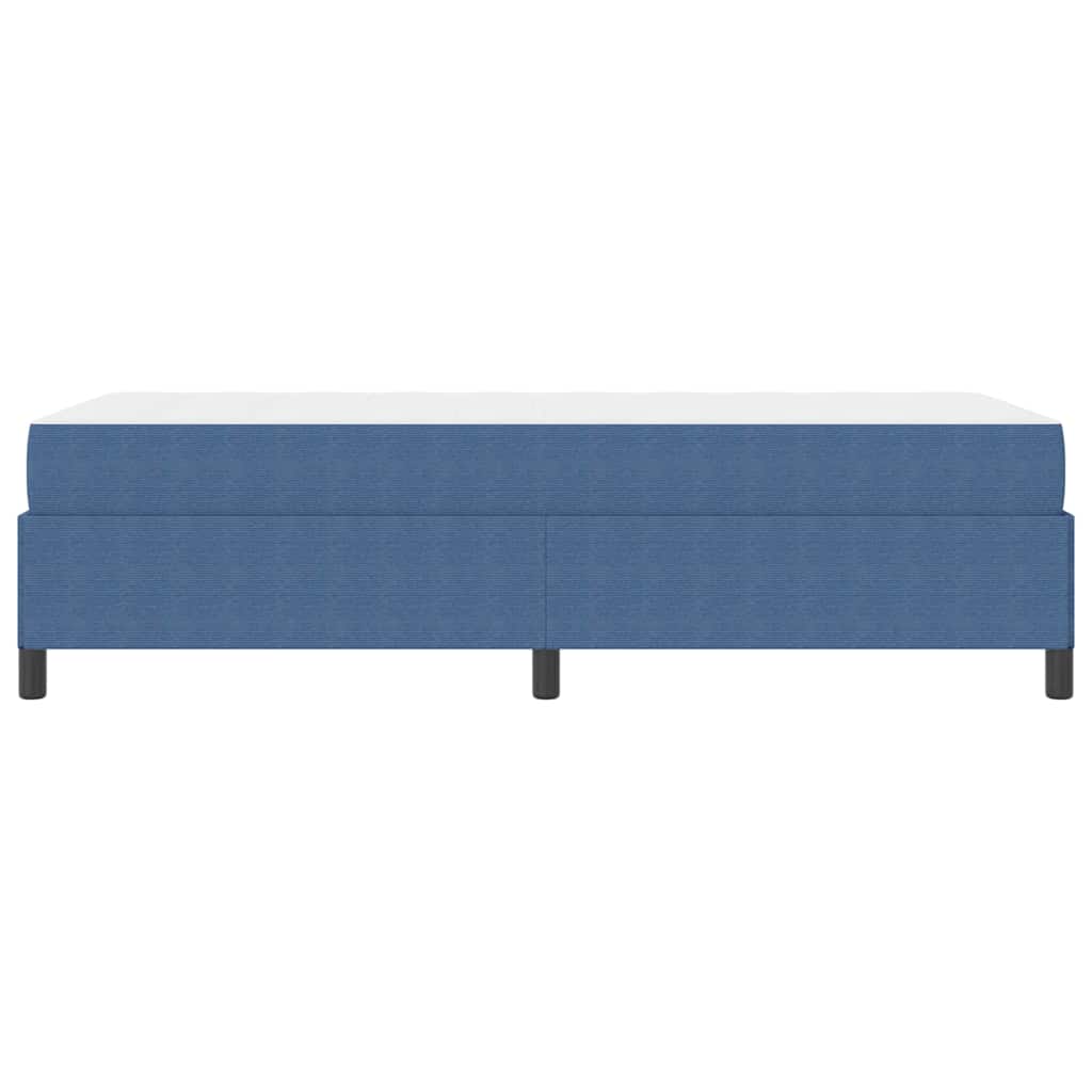 Estructura de cama con colchón Azul 90 x 190 cm tela