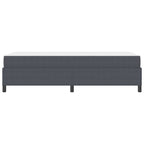 Estructura de cama con colchón Gris oscuro 90 x 200 cm tela