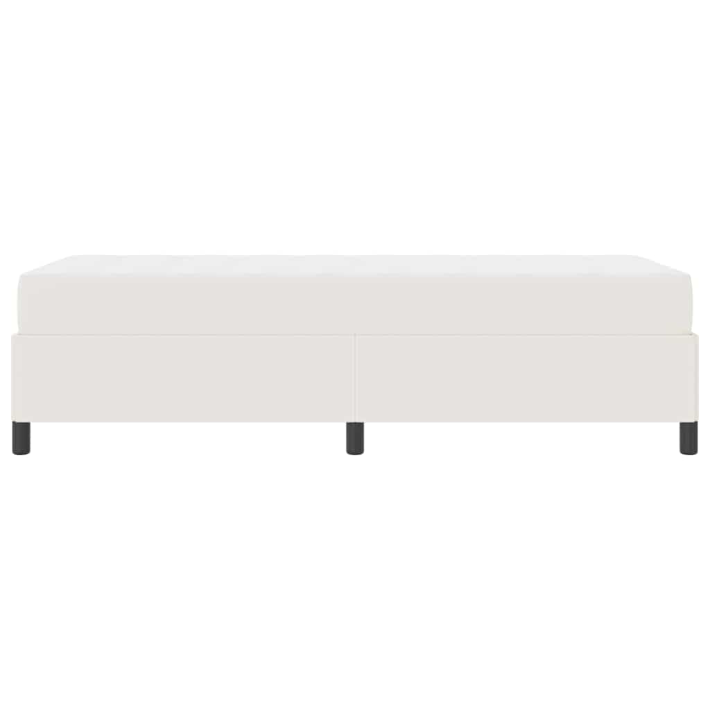Estructura de cama con colchón Crema 90 x 200 cm tela