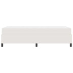 Estructura de cama con colchón Crema 90 x 200 cm tela