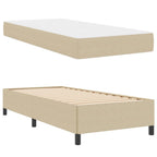 Estructura de cama Verde Claro Gris 100 x 200 cm tela