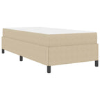 Estructura de cama Verde Claro Gris 100 x 200 cm tela
