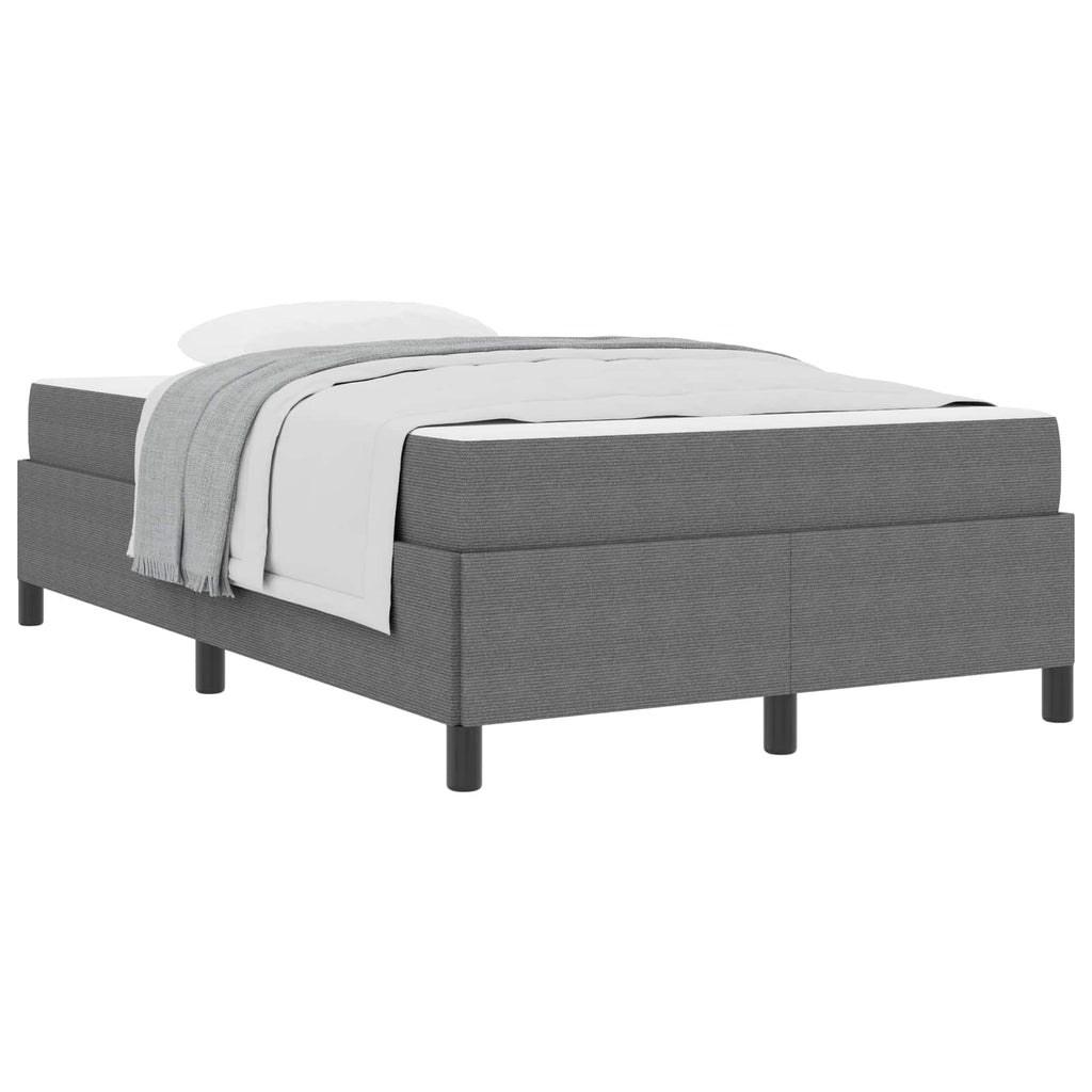 Estructura de cama con colchón Gris Claro 120 x 190 cm tela