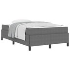 Estructura de cama con colchón Gris Claro 120 x 190 cm tela