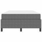 Estructura de cama con colchón Gris Claro 120 x 190 cm tela