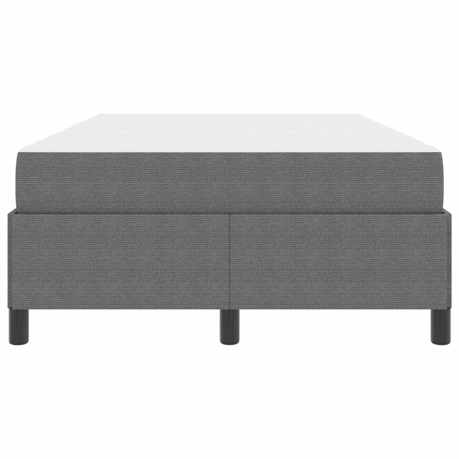 Estructura de cama con colchón Gris Claro 120 x 190 cm tela