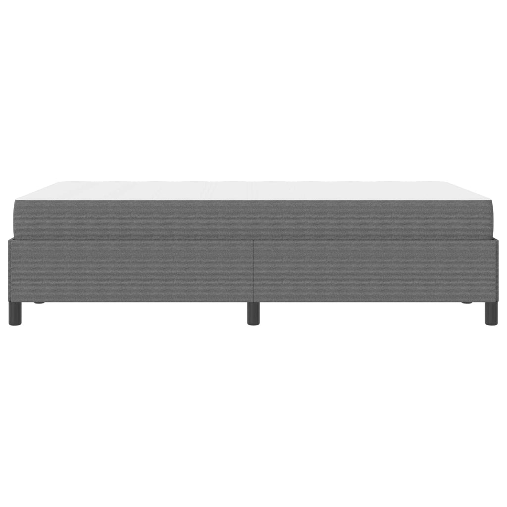 Estructura de cama con colchón Gris Claro 120 x 190 cm tela