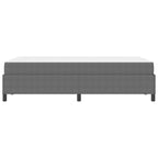Estructura de cama con colchón Gris Claro 120 x 190 cm tela