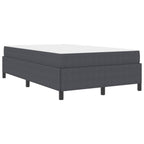 Estructura de cama con colchón Gris oscuro 120 x 190 cm tela