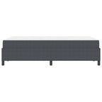Estructura de cama con colchón Gris oscuro 120 x 190 cm tela