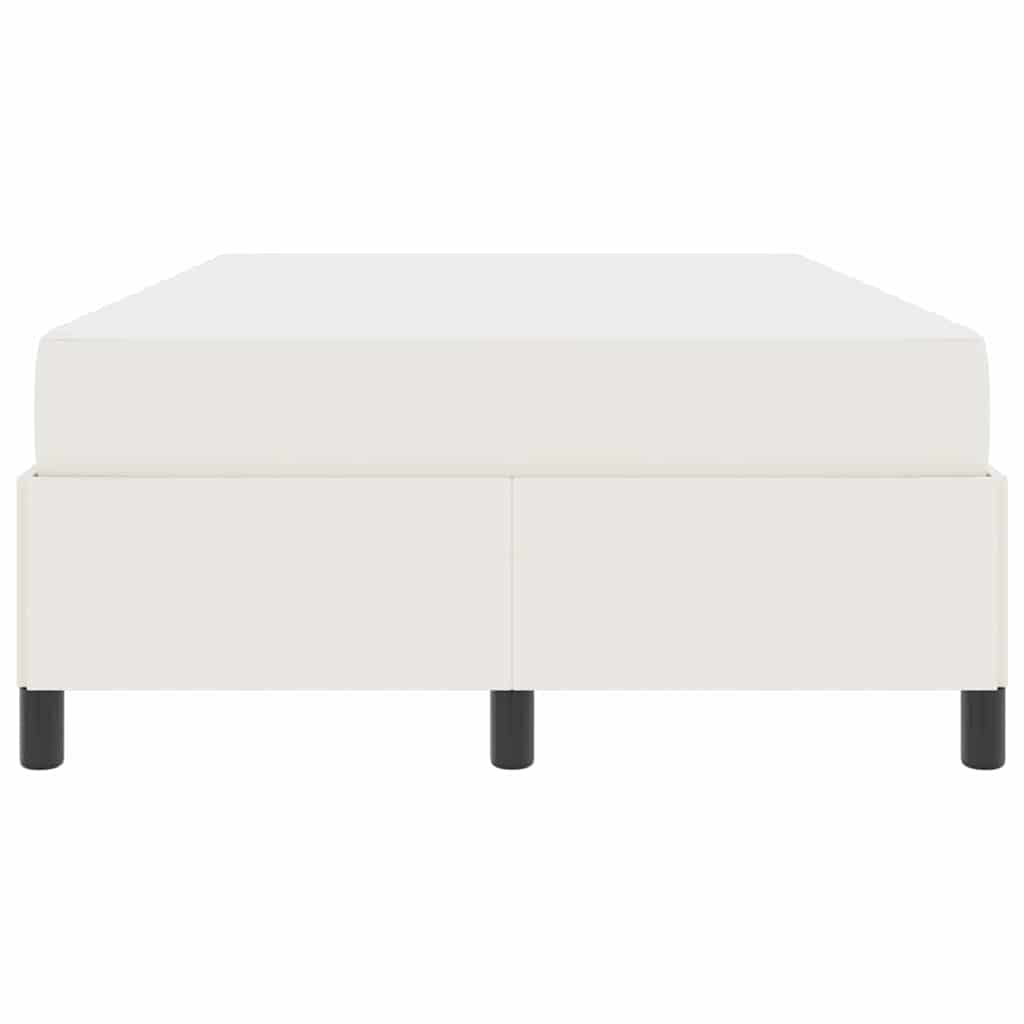 Estructura de cama con colchón Crema 120 x 190 cm tela