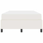 Estructura de cama con colchón Crema 120 x 190 cm tela