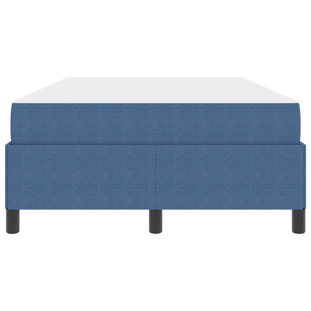 Estructura de cama con colchón Azul 120 x 190 cm tela