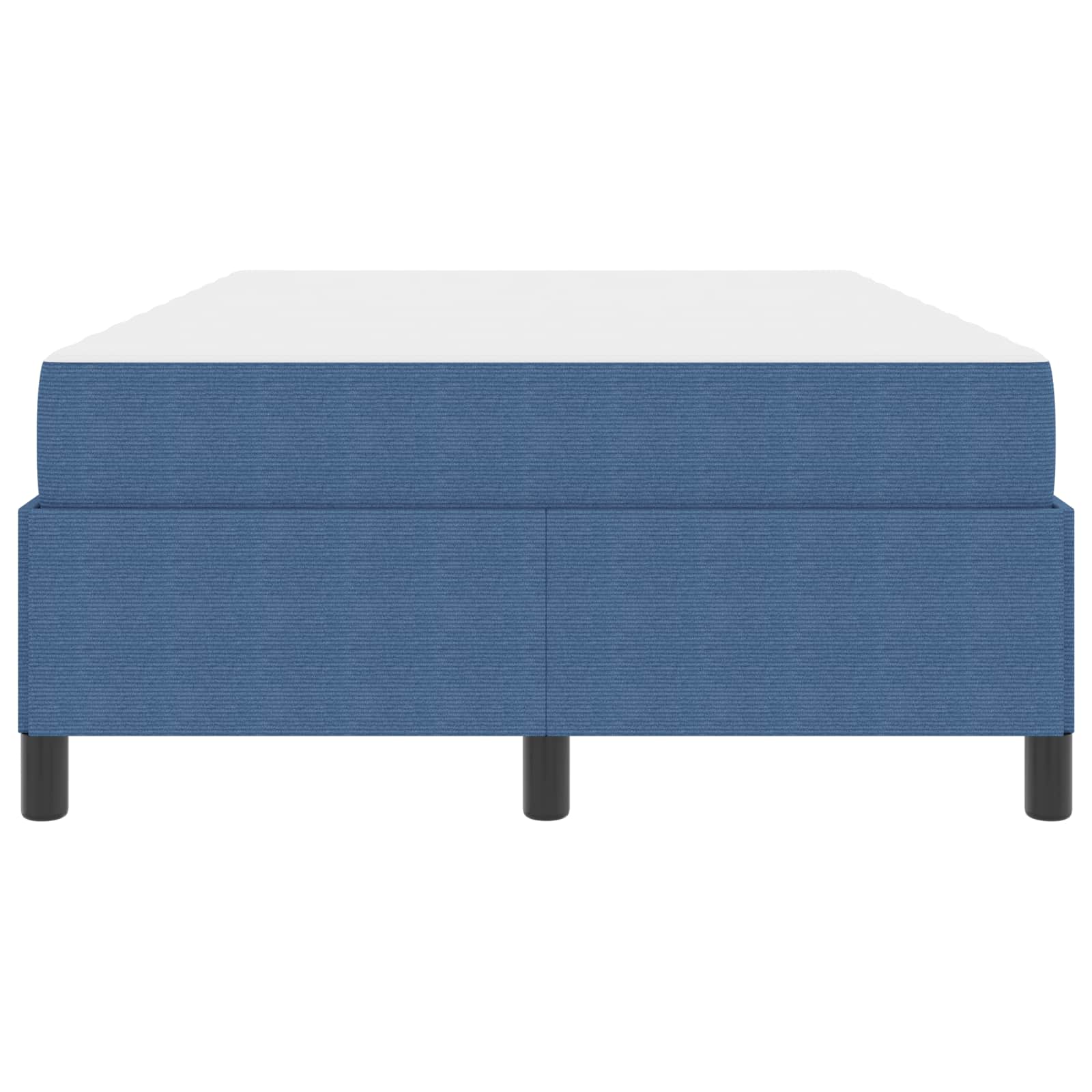 Estructura de cama con colchón Azul 120 x 190 cm tela