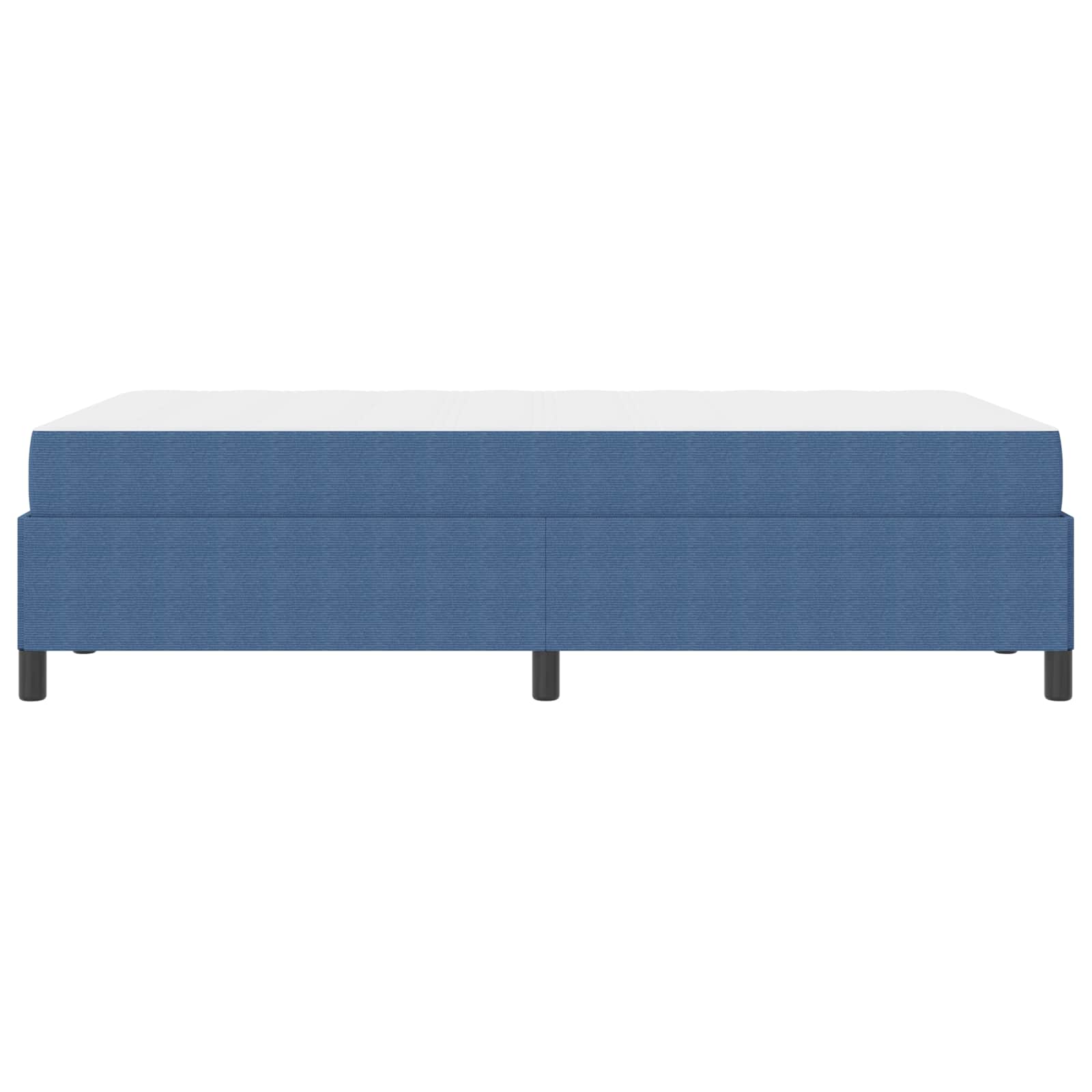 Estructura de cama con colchón Azul 120 x 190 cm tela