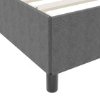 Estructura de cama con colchón Gris Claro 120 x 200 cm tela