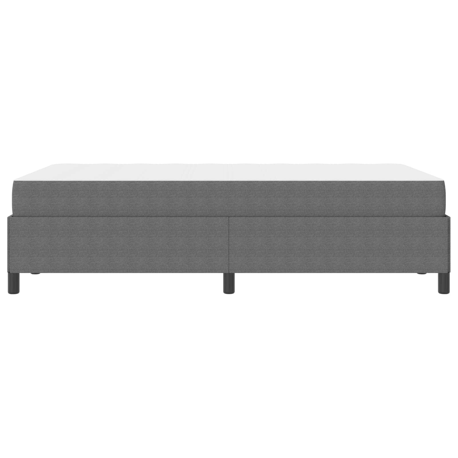 Estructura de cama con colchón Gris Claro 120 x 200 cm tela